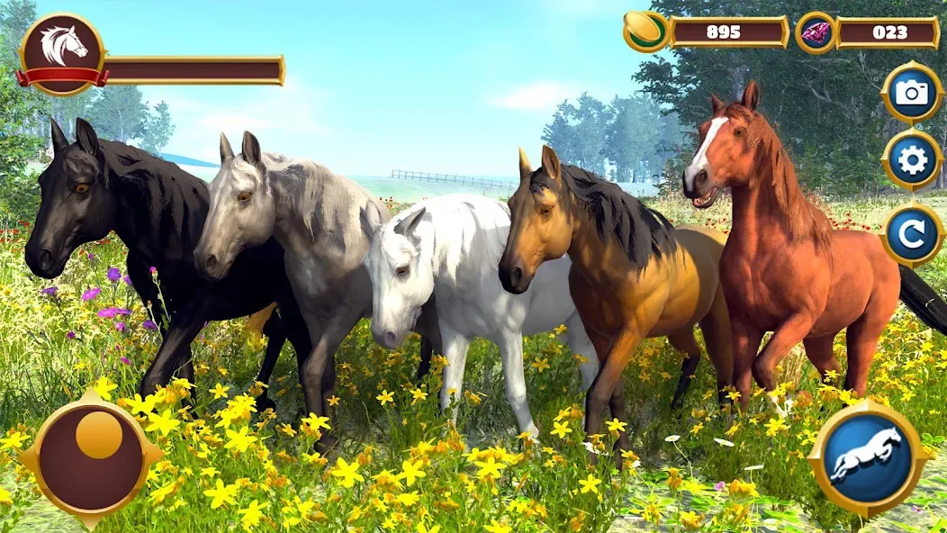 Скачать взлом Virtual Horse Family Simulator  [МОД Бесконечные монеты] — стабильная версия apk на Андроид screen 2