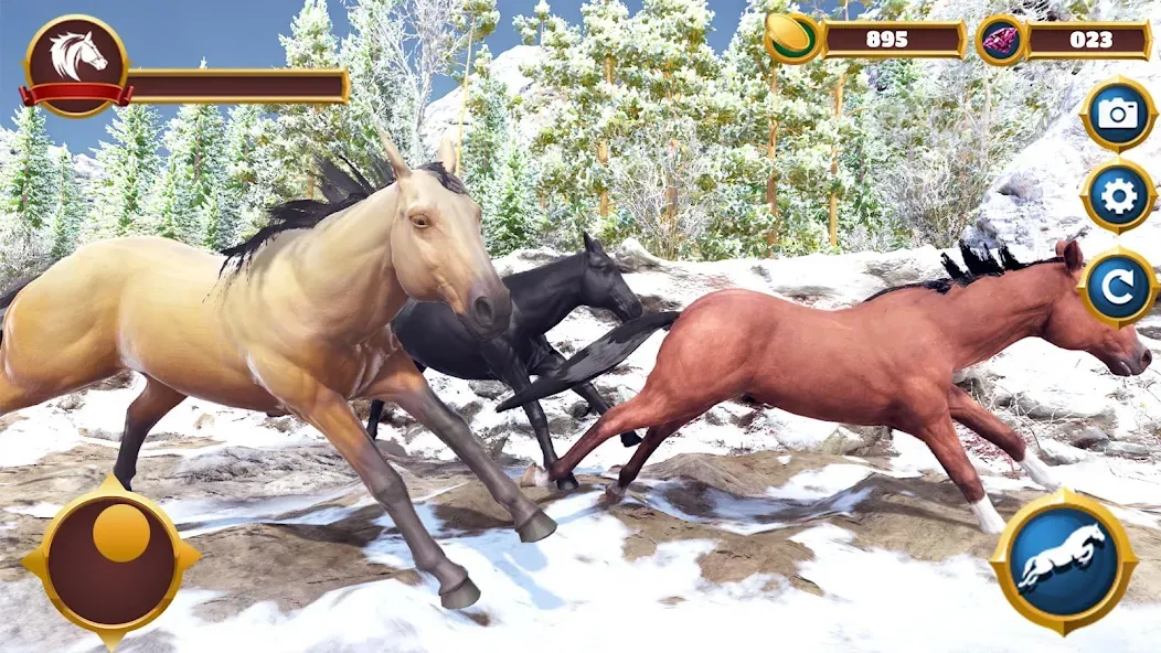 Скачать взлом Virtual Horse Family Simulator  [МОД Бесконечные монеты] — стабильная версия apk на Андроид screen 3