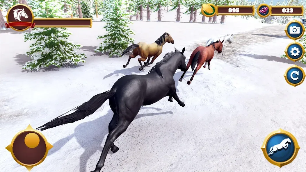 Скачать взлом Virtual Horse Family Simulator  [МОД Бесконечные монеты] — стабильная версия apk на Андроид screen 4