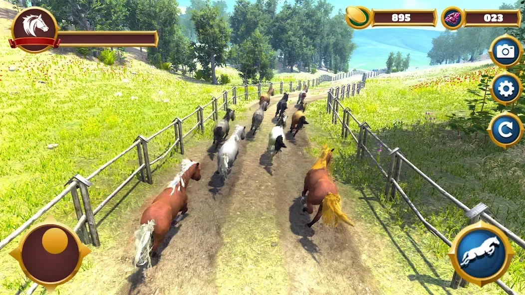 Скачать взлом Virtual Horse Family Simulator  [МОД Бесконечные монеты] — стабильная версия apk на Андроид screen 5