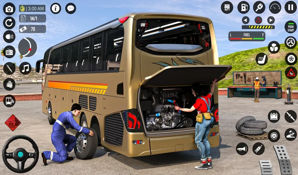 Взломанная Bus Simulator 3D: Bus Games (Бус Симулятор 3Д)  [МОД Меню] — стабильная версия apk на Андроид screen 1