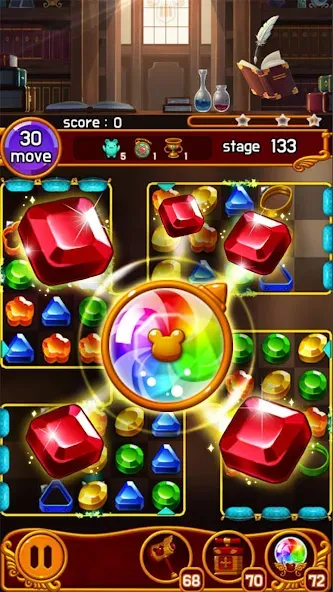 Взломанная Jewel Magic Castle (Джуэл Мэджик Кэсл)  [МОД Много денег] — полная версия apk на Андроид screen 1