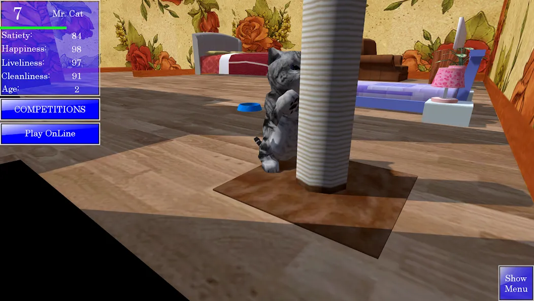 Скачать взлом Cute Pocket Cat 3D (Сьют Покет Кэт 3Д)  [МОД Menu] — полная версия apk на Андроид screen 5