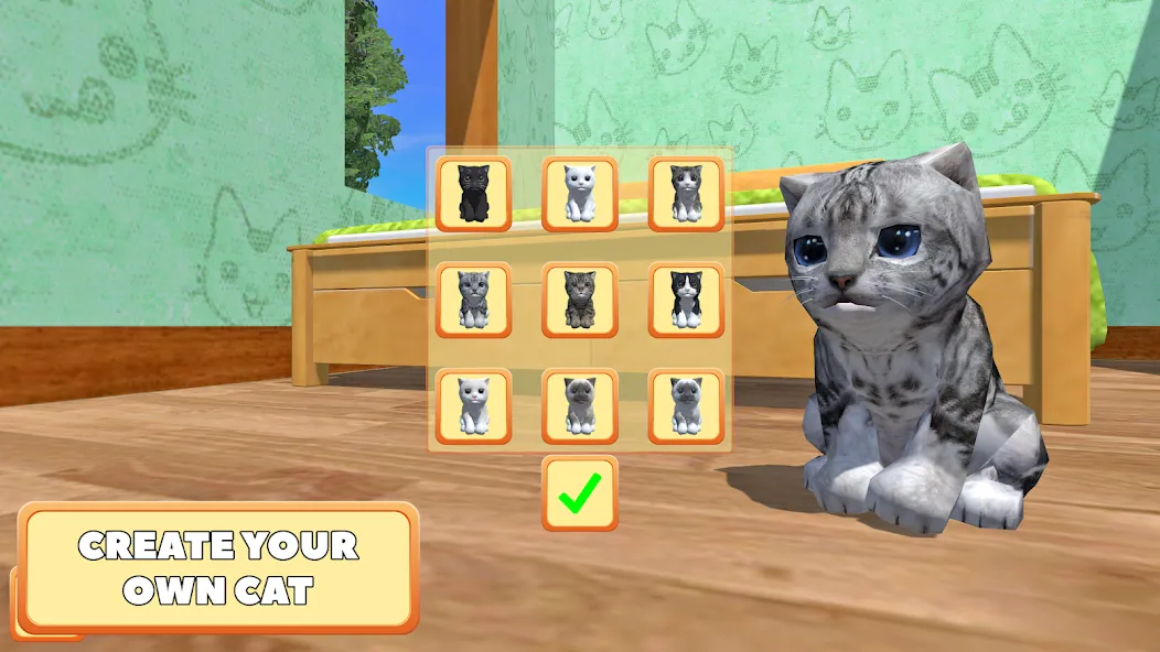 Скачать взломанную Cute Pocket Cat 3D — Part 2 (Сьют Покет Кэт 3Д)  [МОД Все открыто] — стабильная версия apk на Андроид screen 1