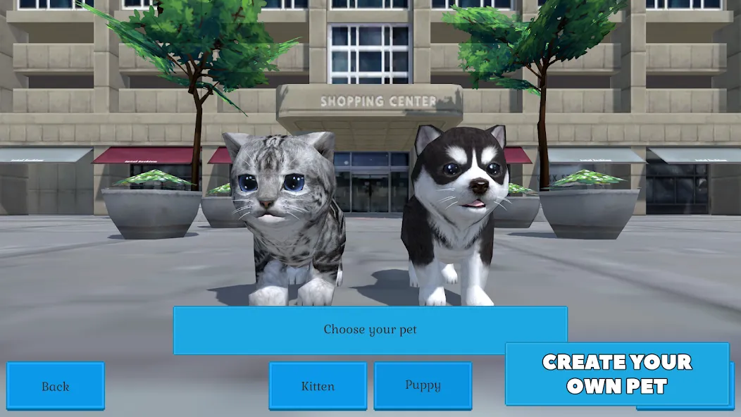 Взломанная Cute Pocket Cat And Puppy 3D (Кьют Покет Кэт Энд Паппи 3Д)  [МОД Все открыто] — полная версия apk на Андроид screen 1