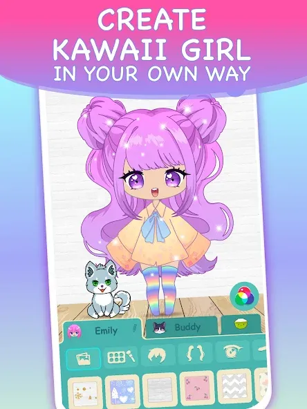 Взлом Chibi Dress Up Games for Girls  [МОД Бесконечные монеты] — последняя версия apk на Андроид screen 2