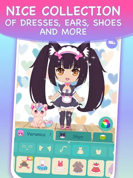 Взлом Chibi Dress Up Games for Girls  [МОД Бесконечные монеты] — последняя версия apk на Андроид screen 3