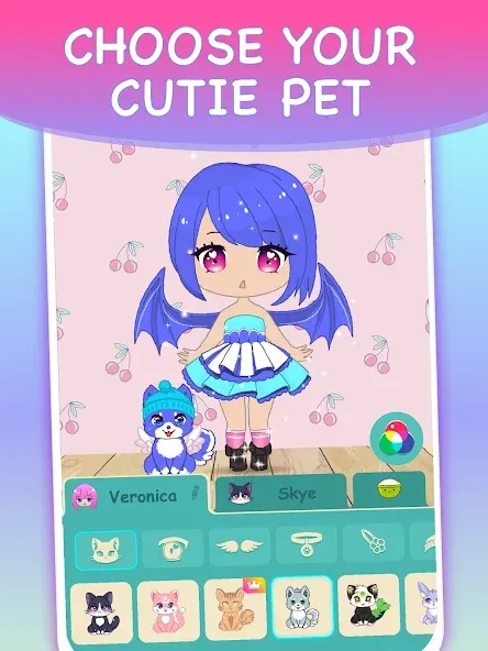 Взлом Chibi Dress Up Games for Girls  [МОД Бесконечные монеты] — последняя версия apk на Андроид screen 5