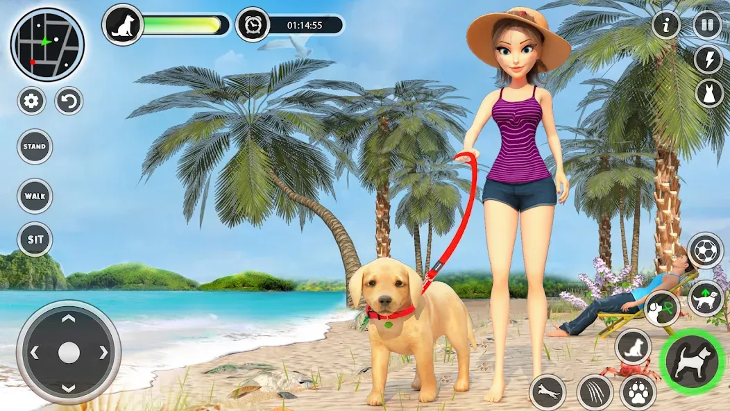 Скачать взломанную Dog Simulator Pet Dog Games 3D  [МОД Menu] — стабильная версия apk на Андроид screen 1