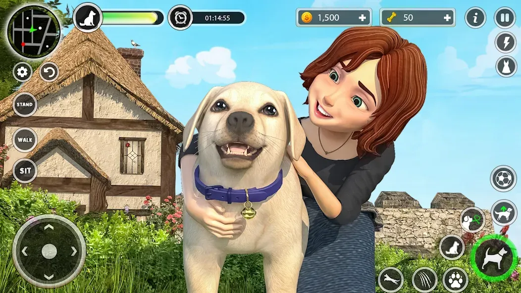 Скачать взломанную Dog Simulator Pet Dog Games 3D  [МОД Menu] — стабильная версия apk на Андроид screen 3