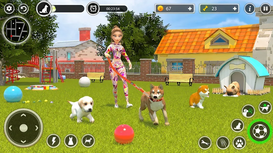 Скачать взломанную Dog Simulator Pet Dog Games 3D  [МОД Menu] — стабильная версия apk на Андроид screen 5