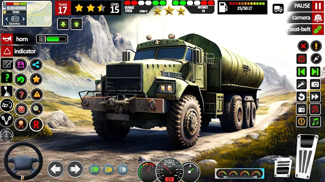 Взлом Army Truck Transport Game 2023  [МОД Много монет] — стабильная версия apk на Андроид screen 1