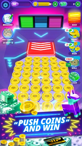 Взломанная Coin Pusher — Vegas Dozer (Койн Пушер)  [МОД Menu] — последняя версия apk на Андроид screen 3