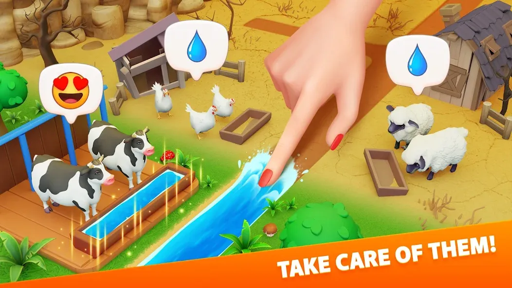 Взлом Klondike Adventures: Farm Game  [МОД Menu] — последняя версия apk на Андроид screen 1