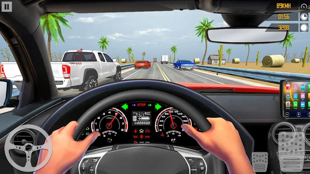 Взлом VR Traffic Racing In Car Drive (ВР Трафик Гонки на Автомобиле Вождения)  [МОД Много монет] — полная версия apk на Андроид screen 2