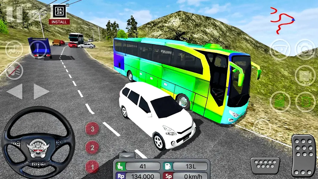 Скачать взломанную Coach Tourist Bus City Driving  [МОД Все открыто] — полная версия apk на Андроид screen 3