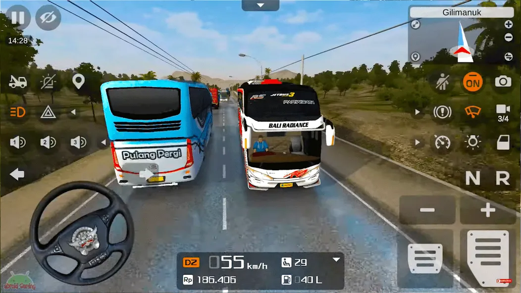 Скачать взломанную Coach Tourist Bus City Driving  [МОД Все открыто] — полная версия apk на Андроид screen 5