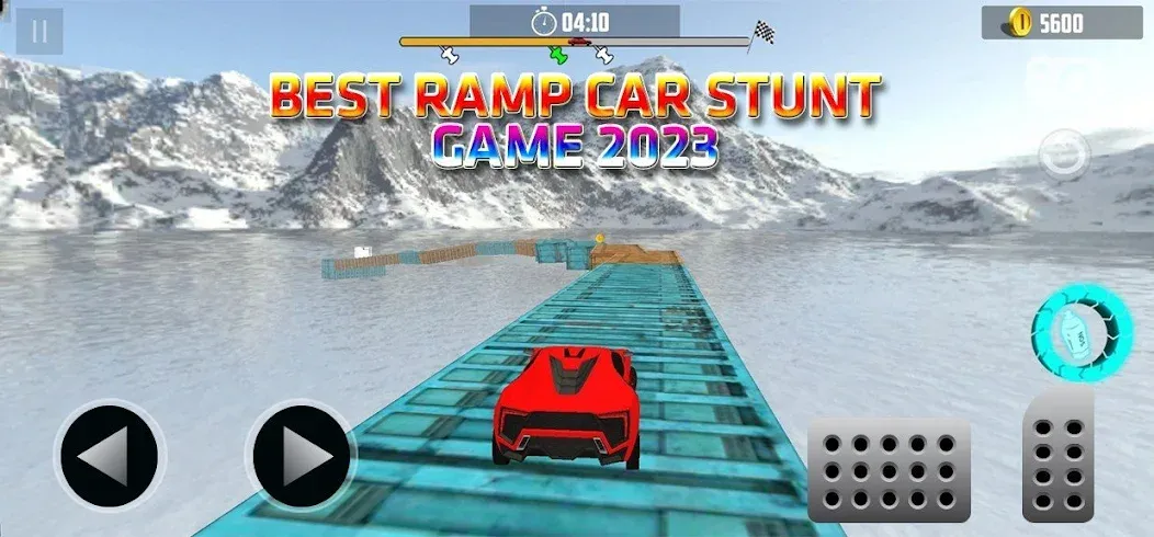 Взломанная Ramp Car Stunt Challenge (Рамп Кар Стант Челлендж)  [МОД Mega Pack] — полная версия apk на Андроид screen 1