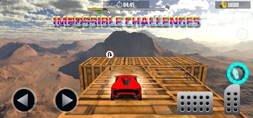 Взломанная Ramp Car Stunt Challenge (Рамп Кар Стант Челлендж)  [МОД Mega Pack] — полная версия apk на Андроид screen 2