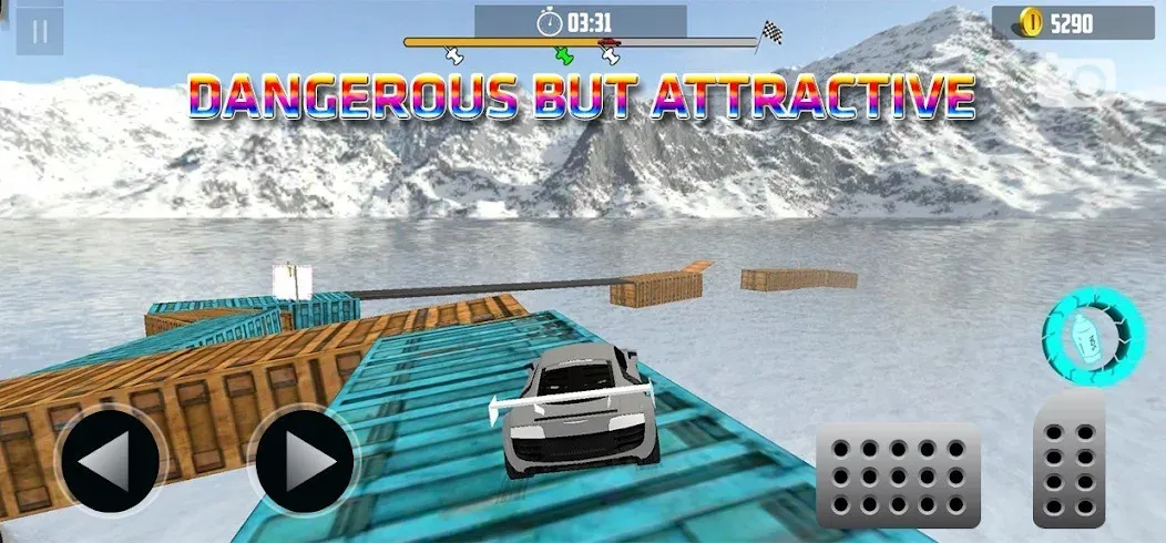 Взломанная Ramp Car Stunt Challenge (Рамп Кар Стант Челлендж)  [МОД Mega Pack] — полная версия apk на Андроид screen 4