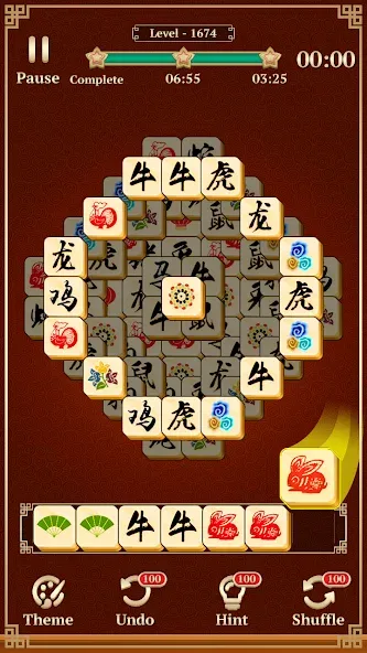 Взлом Mahjong Solitaire: 3 Tiles (Маджонг Классик)  [МОД Menu] — полная версия apk на Андроид screen 4