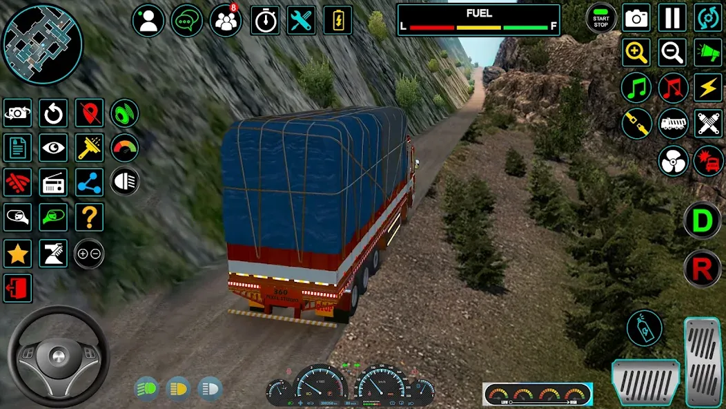 Взломанная Indian Truck Offroad Cargo Sim (Индийский грузовик   )  [МОД Mega Pack] — полная версия apk на Андроид screen 3