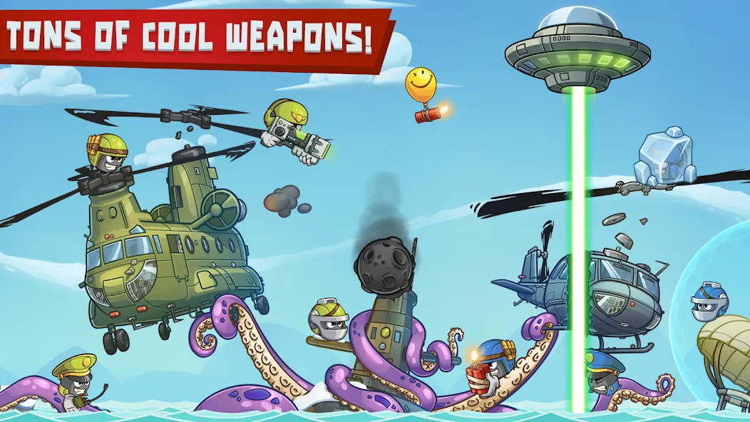 Взлом Warlings 2: Total Armageddon (Варлингс 2)  [МОД Mega Pack] — последняя версия apk на Андроид screen 3