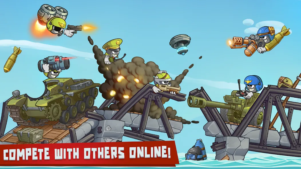 Взлом Warlings 2: Total Armageddon (Варлингс 2)  [МОД Mega Pack] — последняя версия apk на Андроид screen 5