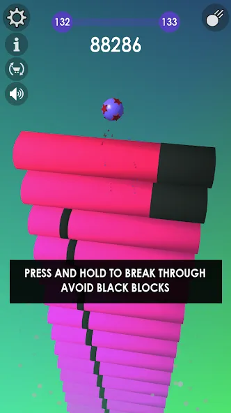 Скачать взломанную Ball: Blast colorful bricks 3d  [МОД Все открыто] — стабильная версия apk на Андроид screen 1