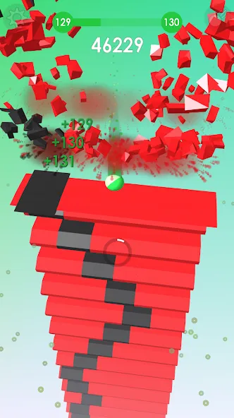 Скачать взломанную Ball: Blast colorful bricks 3d  [МОД Все открыто] — стабильная версия apk на Андроид screen 2