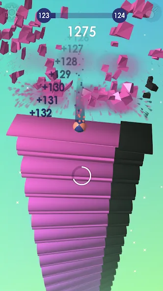 Скачать взломанную Ball: Blast colorful bricks 3d  [МОД Все открыто] — стабильная версия apk на Андроид screen 4