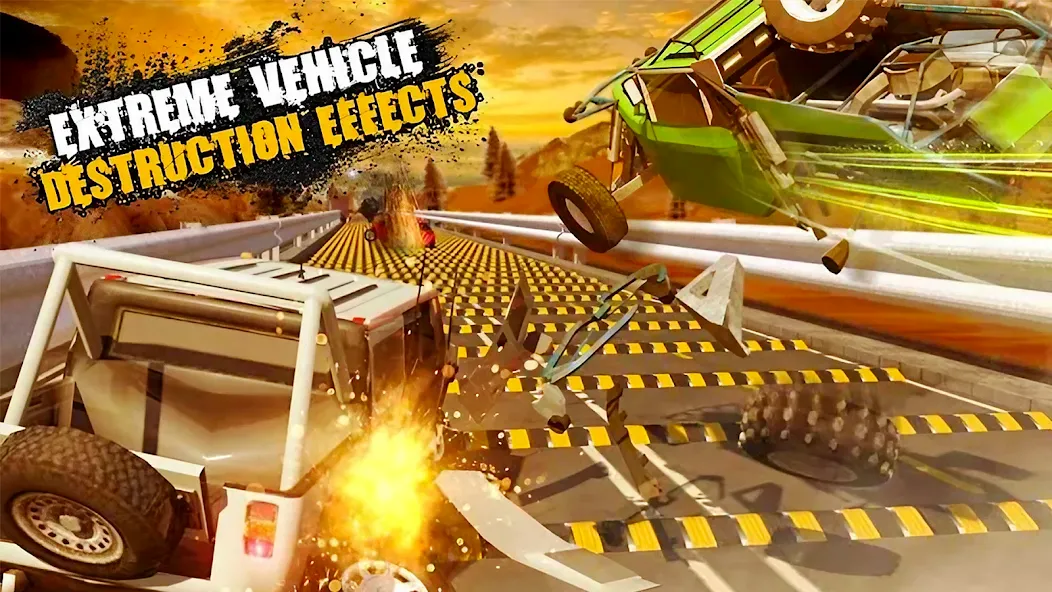Скачать взлом Car Crash Speed Bump Car Games  [МОД Много денег] — полная версия apk на Андроид screen 2
