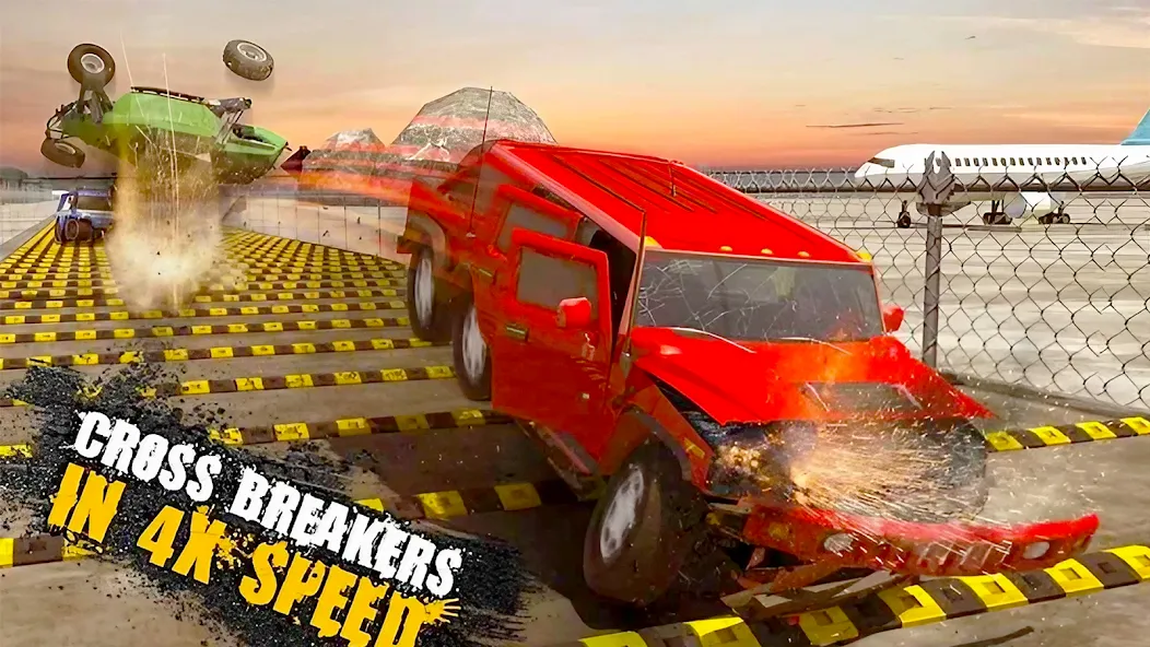Скачать взлом Car Crash Speed Bump Car Games  [МОД Много денег] — полная версия apk на Андроид screen 3