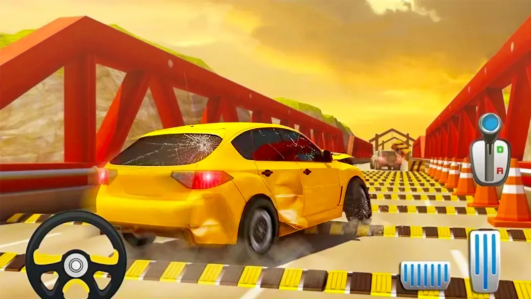 Скачать взлом Car Crash Speed Bump Car Games  [МОД Много денег] — полная версия apk на Андроид screen 4