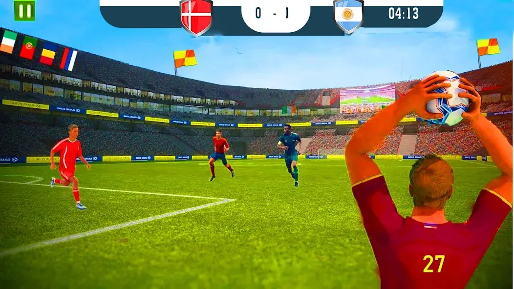 Скачать взлом ultimate football game 2024  [МОД Бесконечные монеты] — стабильная версия apk на Андроид screen 1