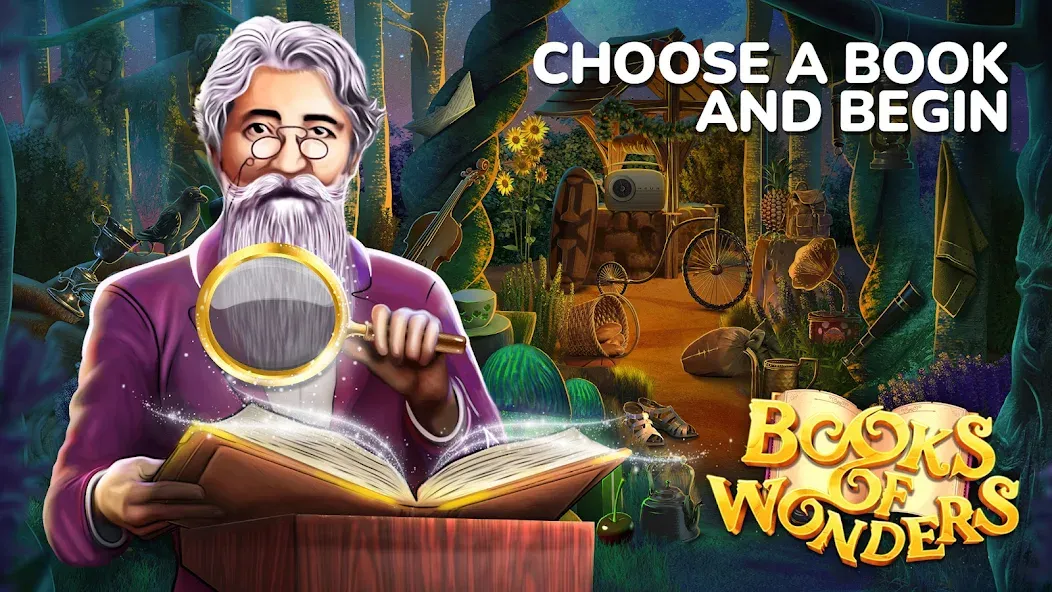 Скачать взломанную Books of Wonder Hidden Objects  [МОД Все открыто] — полная версия apk на Андроид screen 1