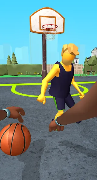 Скачать взлом Dribble Hoops (Дрибл Хупс)  [МОД Mega Pack] — стабильная версия apk на Андроид screen 1