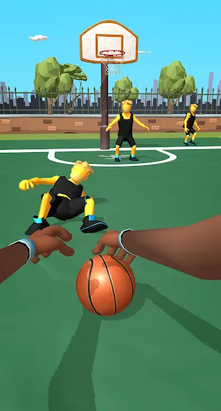 Скачать взлом Dribble Hoops (Дрибл Хупс)  [МОД Mega Pack] — стабильная версия apk на Андроид screen 3