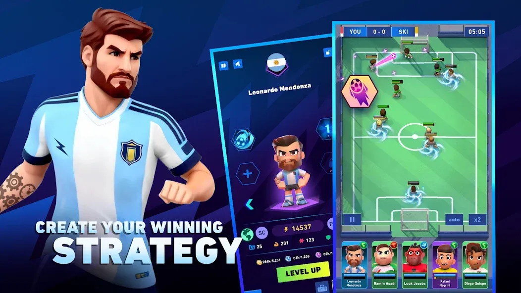 Взлом AFK Football: RPG Soccer Games  [МОД Menu] — стабильная версия apk на Андроид screen 5