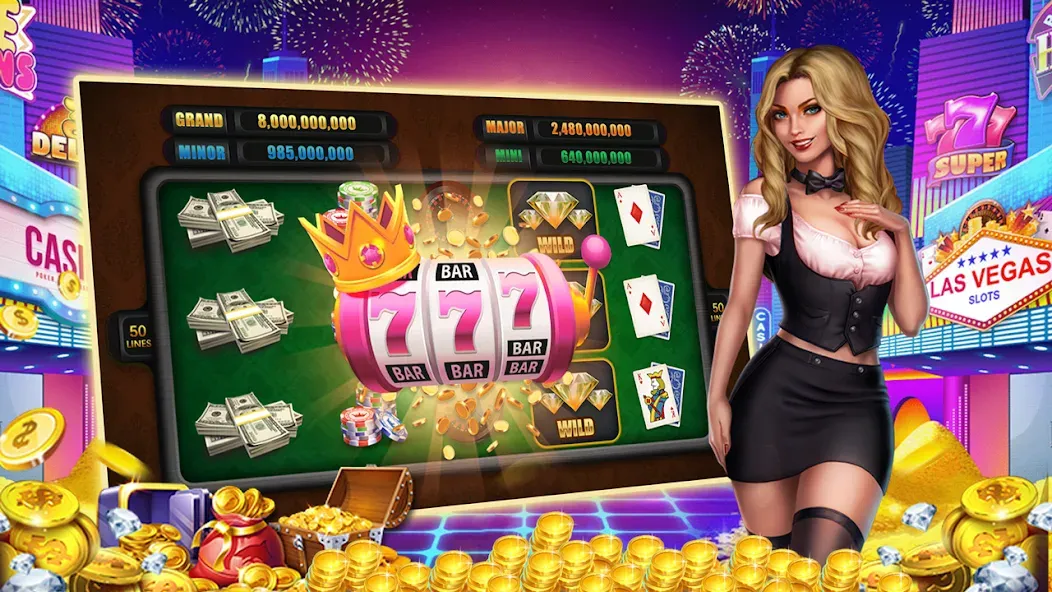 Взлом Winning Jackpot Slots Casino  [МОД Unlocked] — полная версия apk на Андроид screen 3