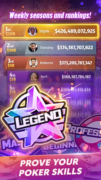 Скачать взломанную Mega Hit Poker: Texas Holdem (Мега Хит Покер)  [МОД Unlocked] — стабильная версия apk на Андроид screen 5