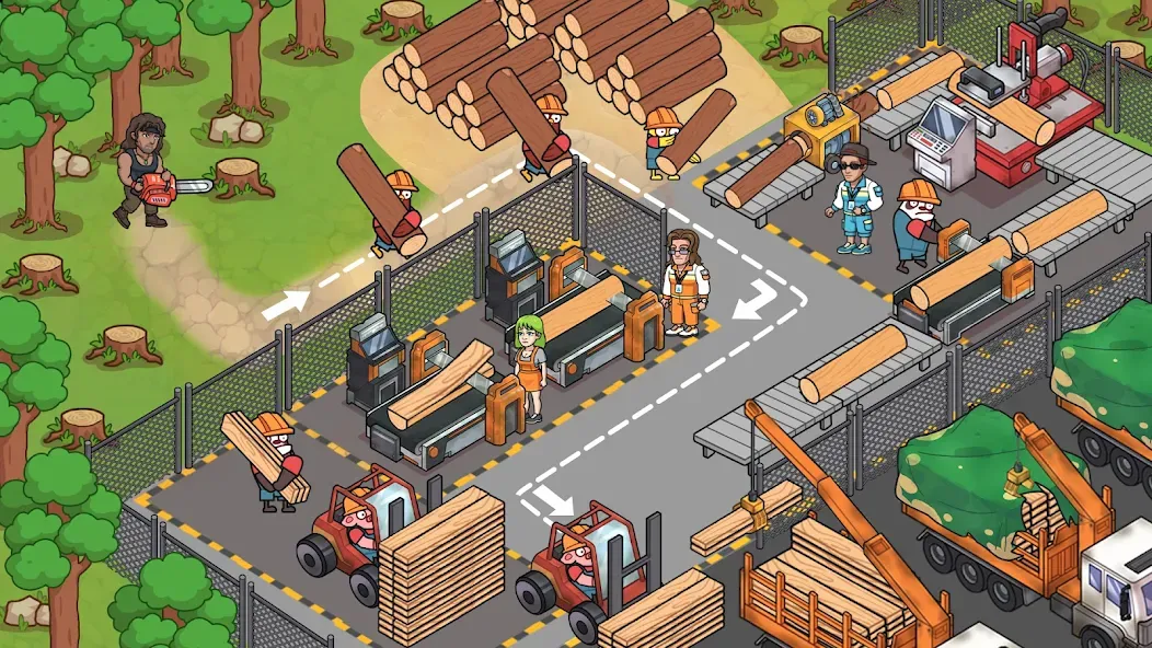 Скачать взлом Lumber Out (Ламбер Аут)  [МОД Mega Pack] — стабильная версия apk на Андроид screen 1