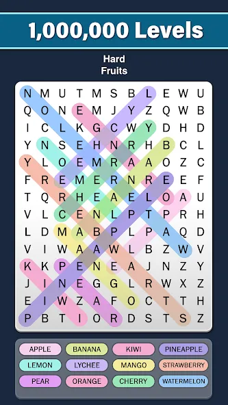 Взлом Word Search: Word Find (Ворд Срч)  [МОД Бесконечные монеты] — полная версия apk на Андроид screen 3