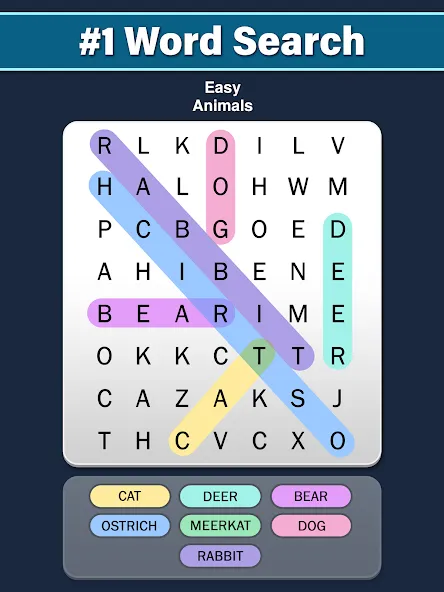 Взлом Word Search: Word Find (Ворд Срч)  [МОД Бесконечные монеты] — полная версия apk на Андроид screen 4