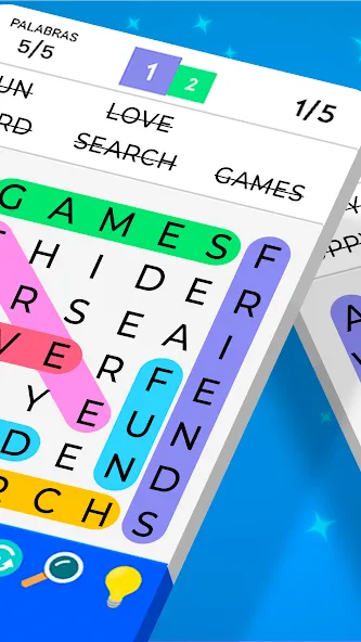 Взломанная Word Search  [МОД Mega Pack] — последняя версия apk на Андроид screen 2