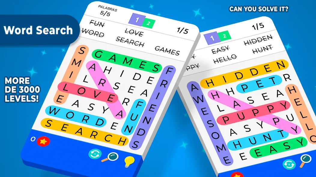 Взломанная Word Search  [МОД Mega Pack] — последняя версия apk на Андроид screen 5