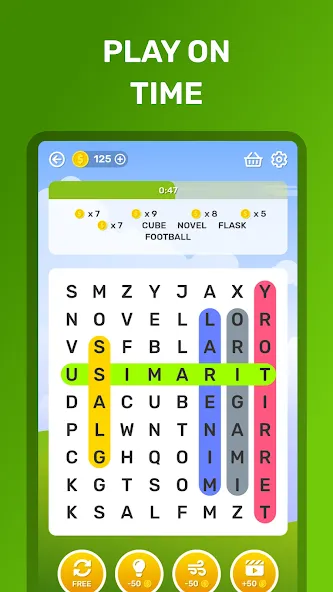 Взломанная Word Search Puzzle Game  [МОД Много монет] — последняя версия apk на Андроид screen 3