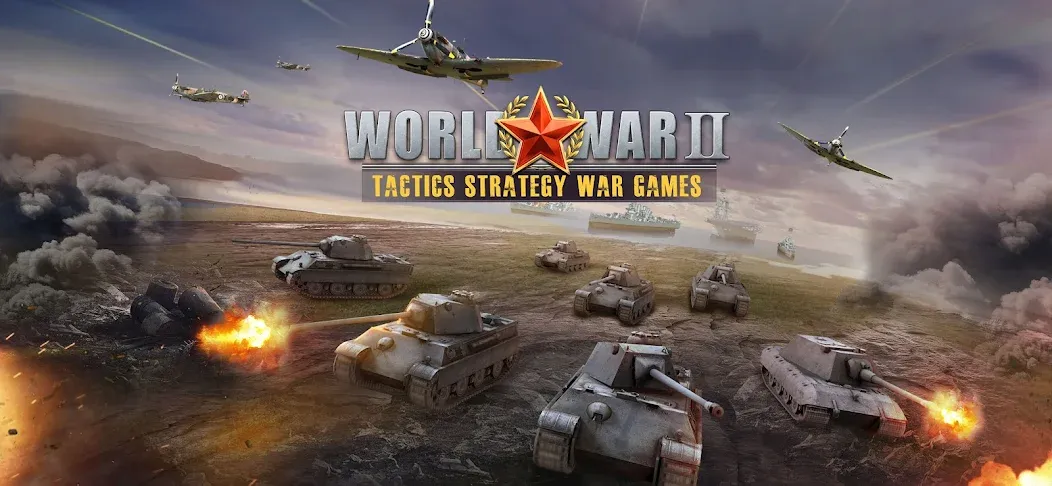 Взломанная World War 2: Strategy Games (Вторая мировая война)  [МОД Много денег] — последняя версия apk на Андроид screen 1