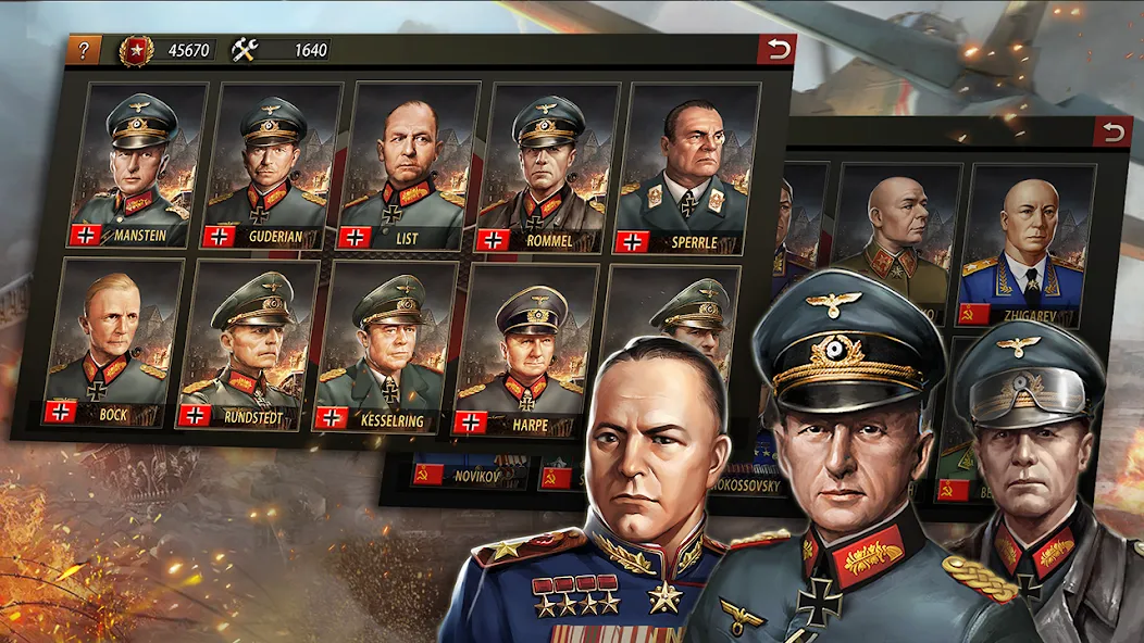 Скачать взломанную World War 2:WW2 Strategy Games (Вторая мировая война)  [МОД Много денег] — стабильная версия apk на Андроид screen 2