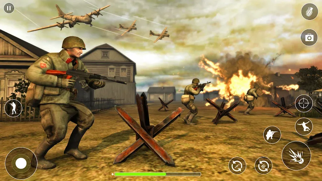 Взломанная WW2 Survival Shooter :Gun fire (Вторая Мировая Война  )  [МОД Menu] — стабильная версия apk на Андроид screen 1